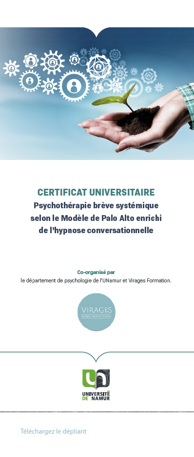 Dépliant Certificat en thérapie brève